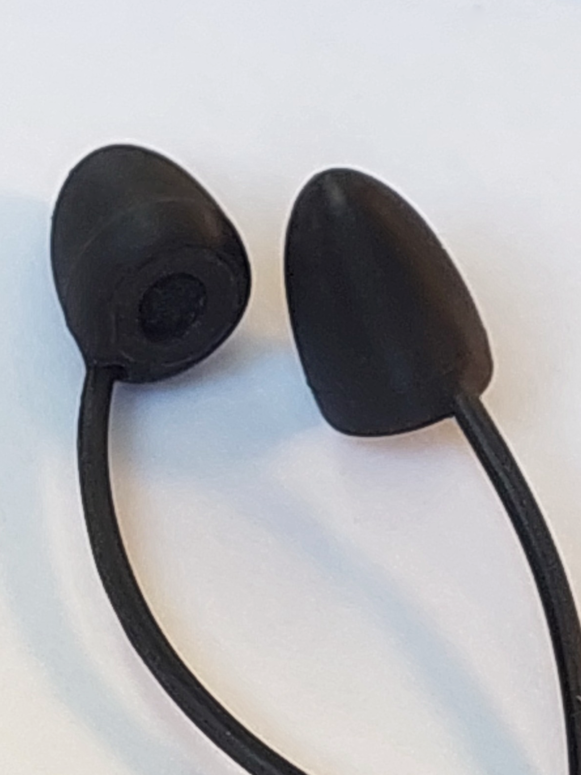 Close-up of the EarEqual BCR silicone tip and embedded measurement microphone